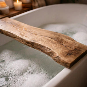 Natural Wooden Bath Caddy