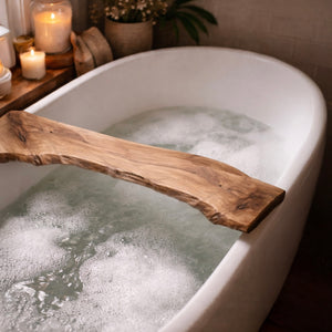 Natural Wooden Bath Caddy