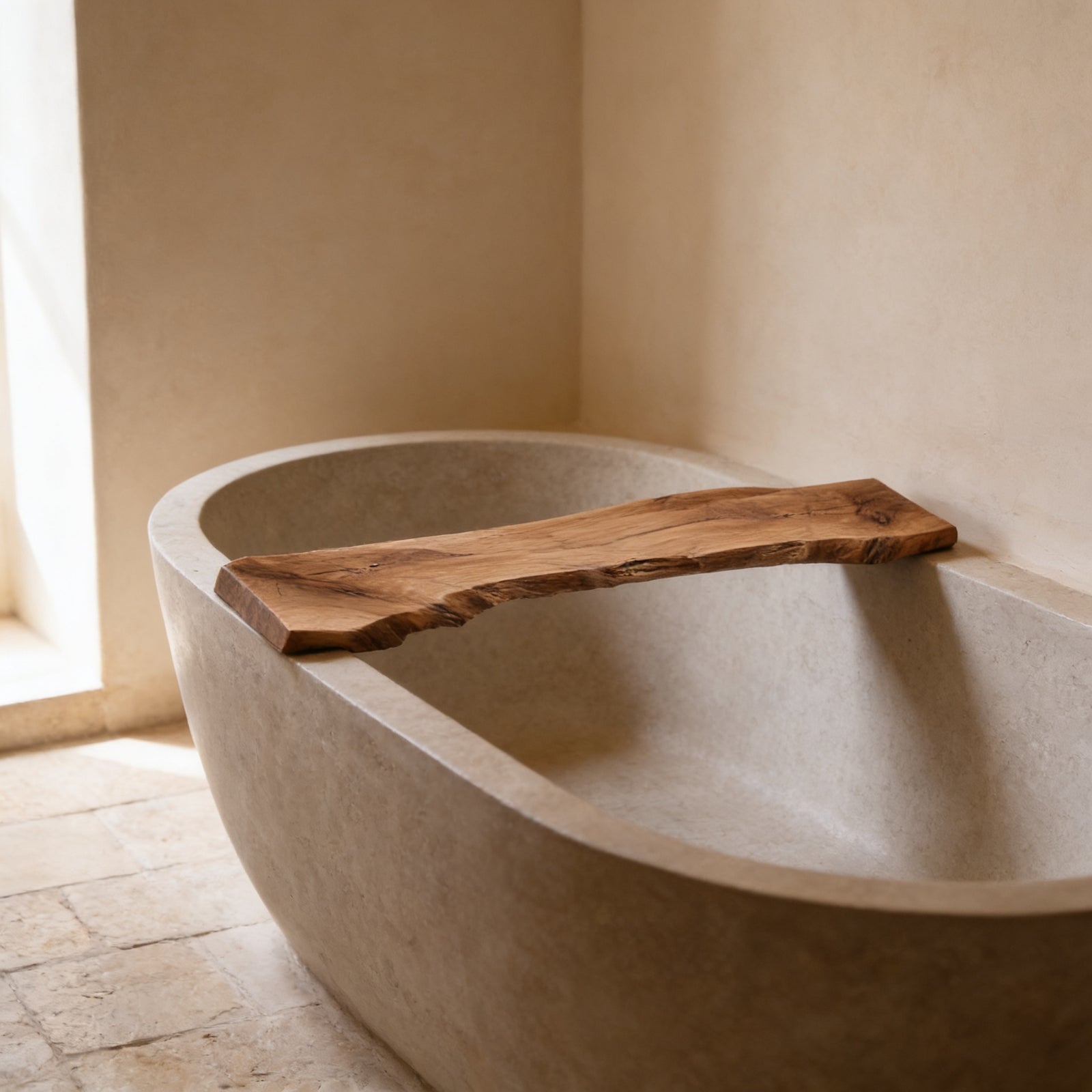 Natural Wooden Bath Caddy