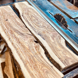 Olive Wood Bath Caddy Tray