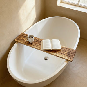 Olive Wood Bath Caddy Tray