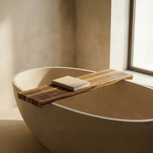 Olive Wood Bath Caddy Tray