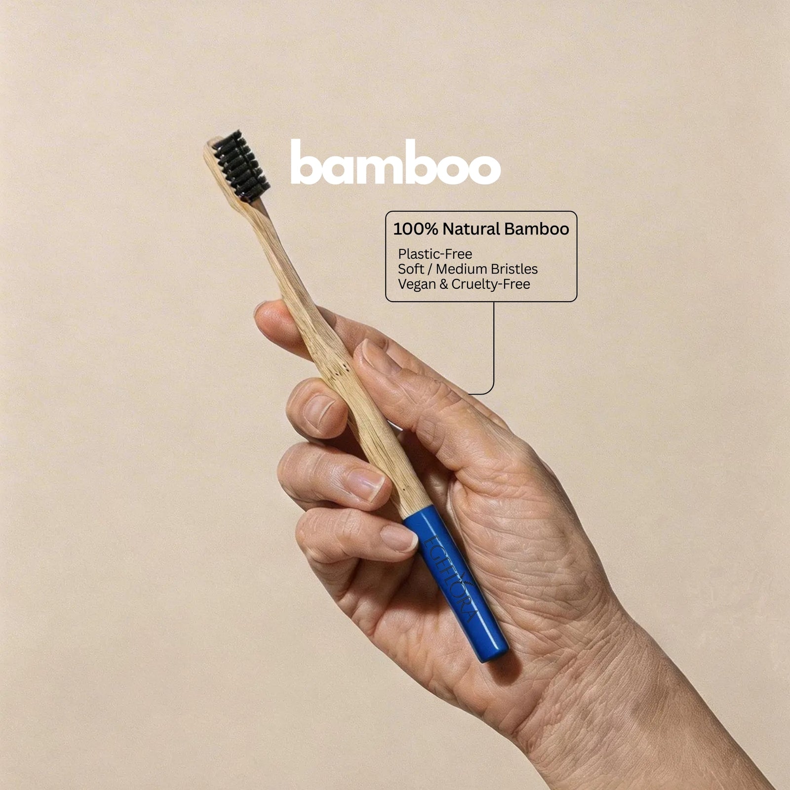 Bamboo Toothbrush Adult Blue