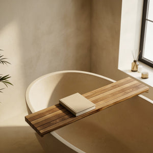Olive Wood Bath Caddy Tray