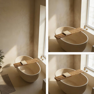Olive Wood Bath Caddy Tray