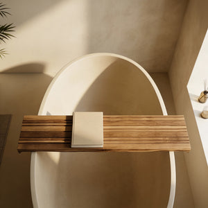 Olive Wood Bath Caddy Tray