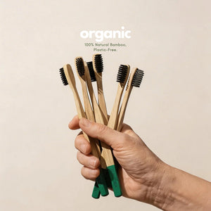Bamboo Toothbrush Adult Green