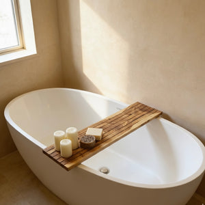 Olive Wood Bath Caddy Tray