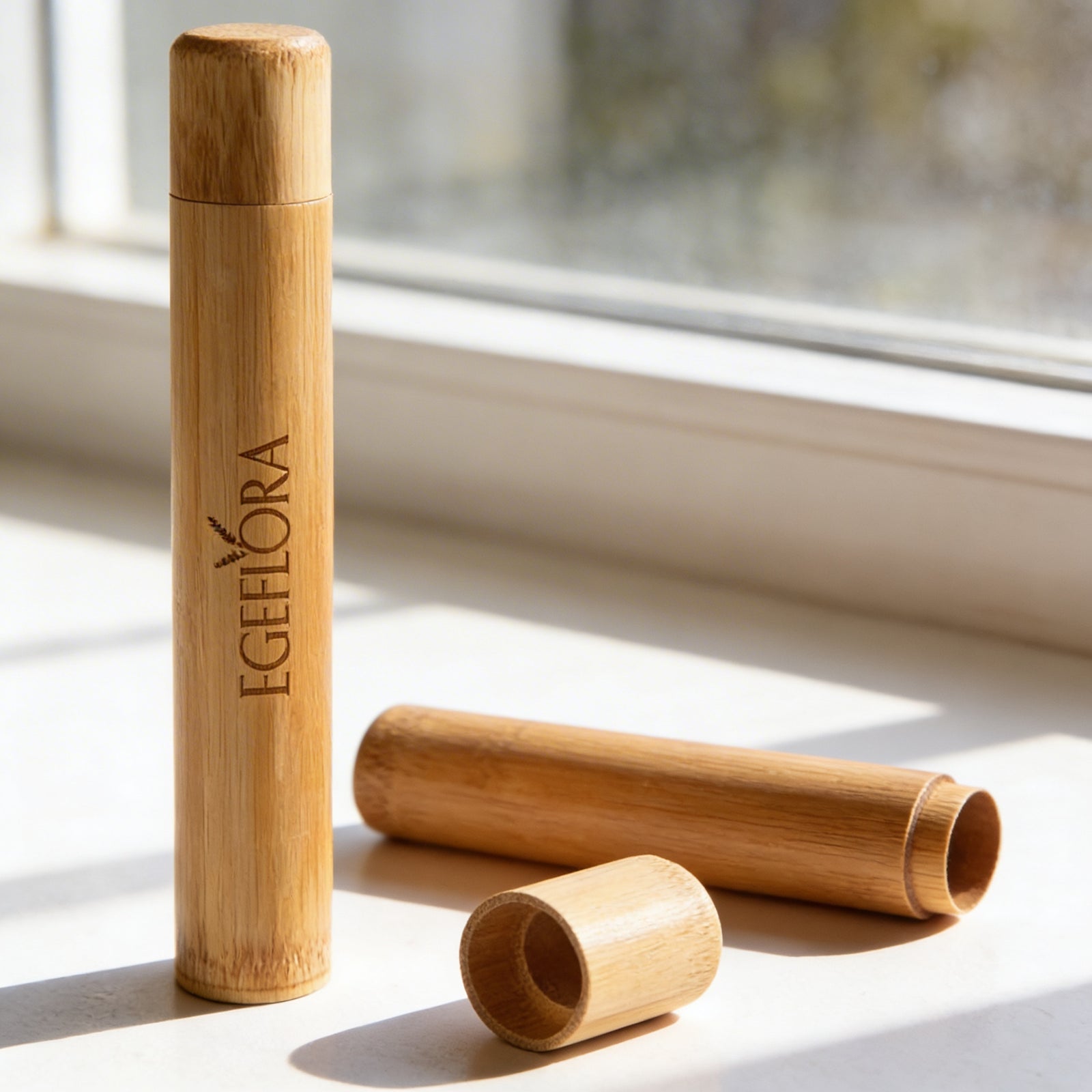 Bamboo Toothbrush Travel Case