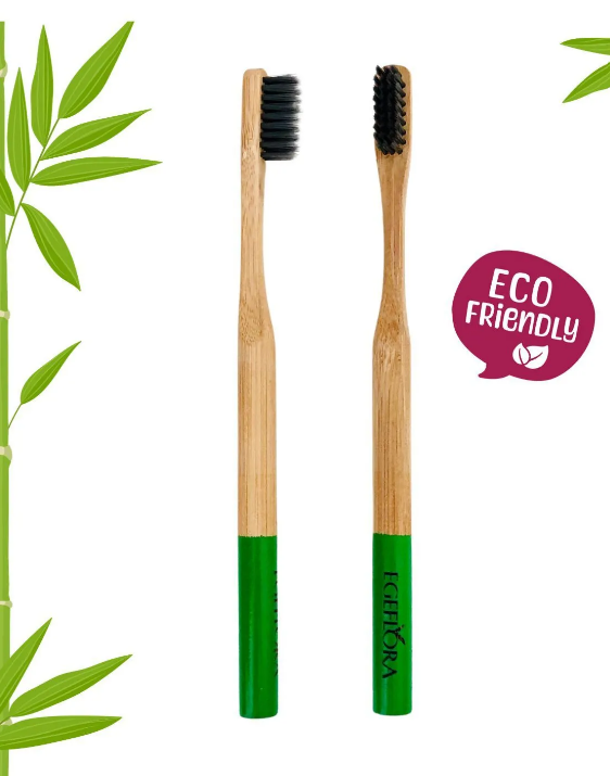 Bamboo Toothbrush Adult Green