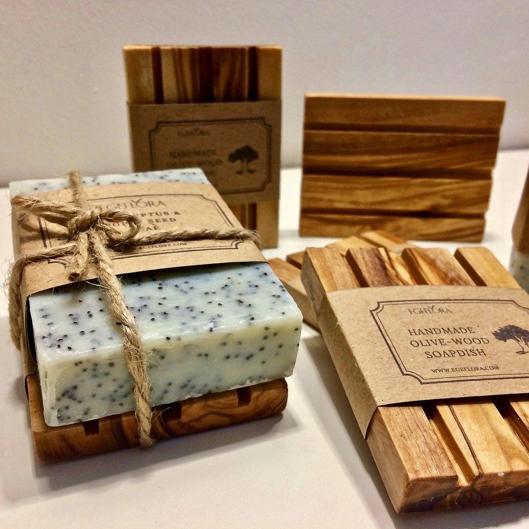 Handmade oliveoil natural cold process soap homemade design- Egeflora