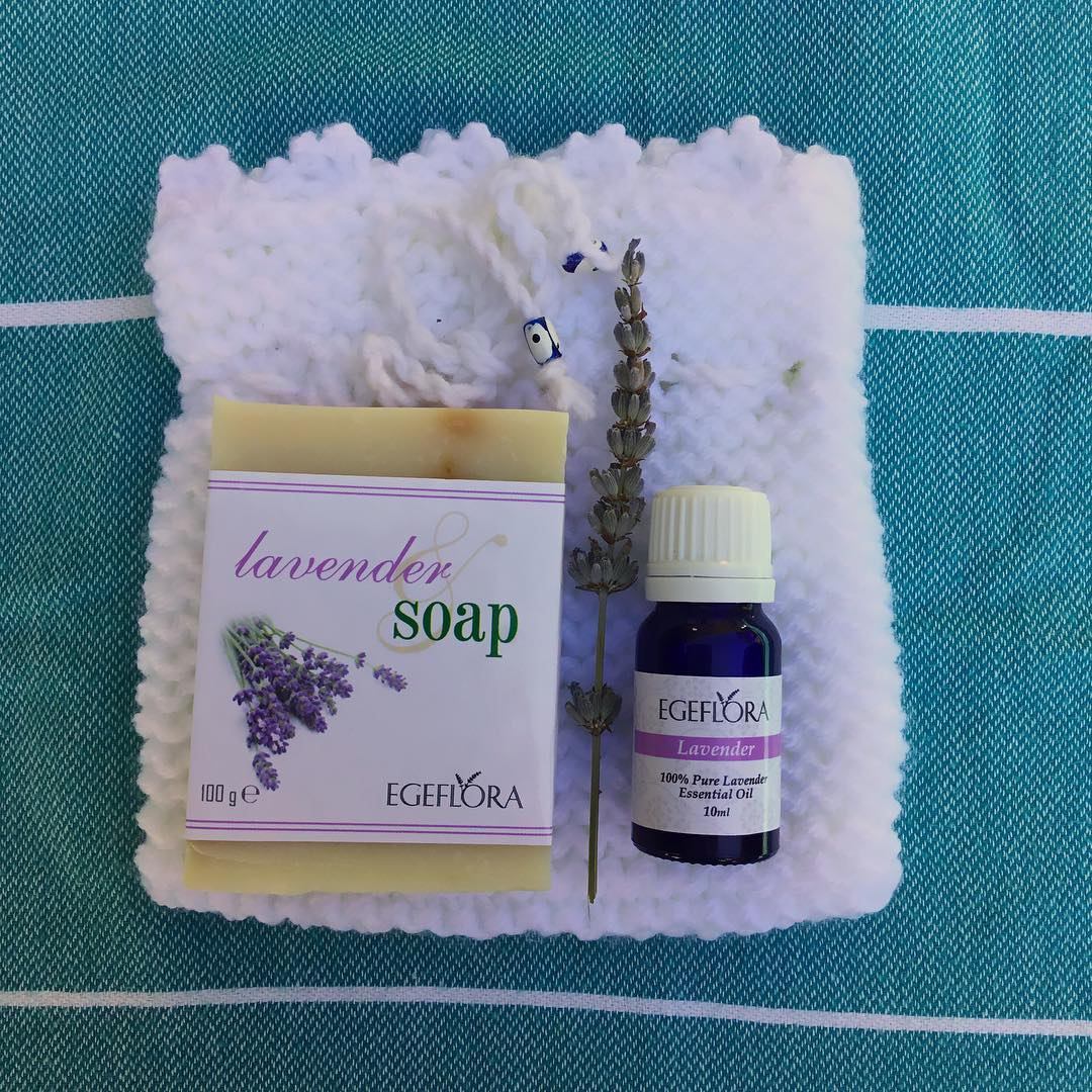 Organic handmade lavender soap essential lavender oil handmade washcloth